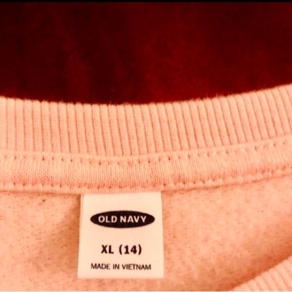 Girls Laguna Beach California Peach Long Sleeve Light Sweatshirt Teen | Pre-Teen - Picture 3 of 4